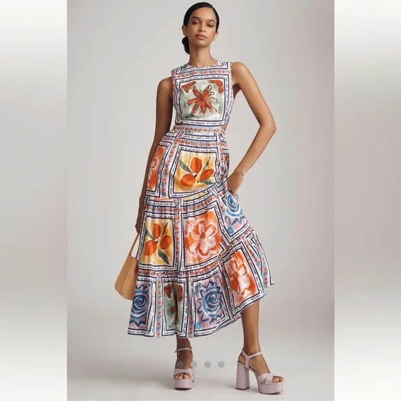 Lingua Franca Marcia Anthropologie NWT
Sleeveless A-Line Maxi Dress size 6. - Picture 3 of 16